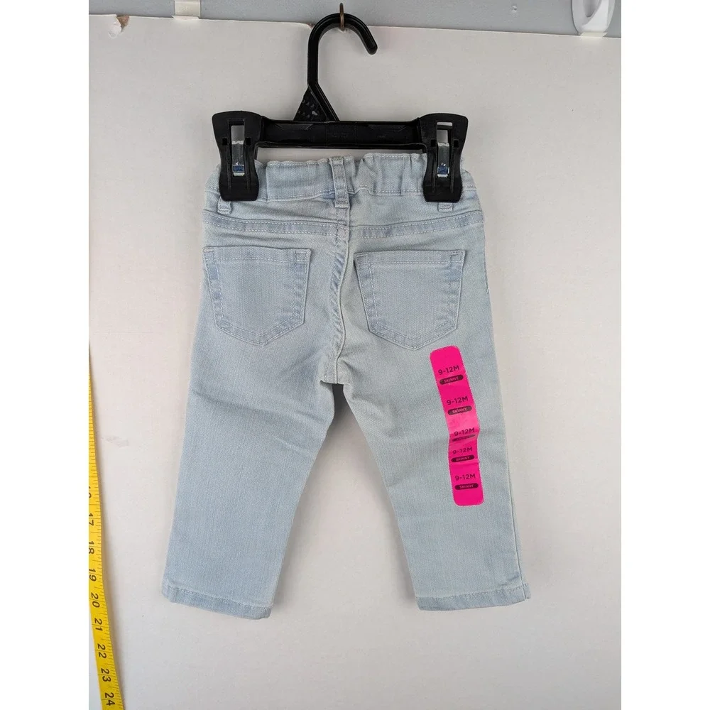 The Children's Place Toddler Girls Skinny Jeans Light Sky Wash Blue 9-12M NWT